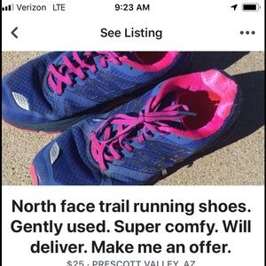 Trail running shoes.